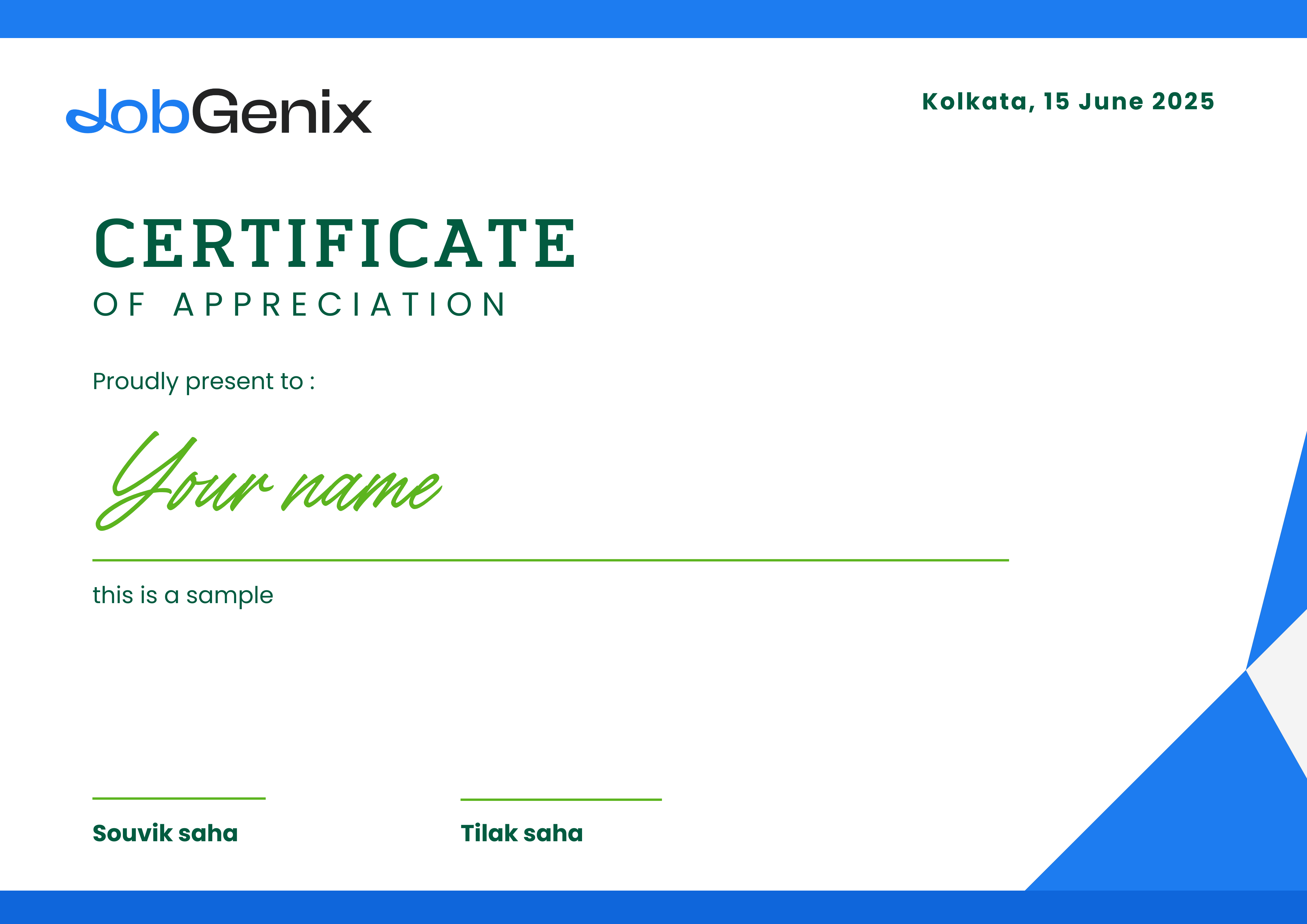 Certification